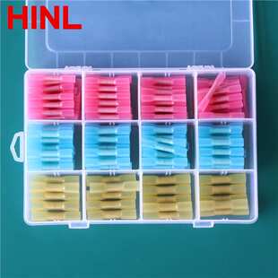 热缩防水端子盒装组合200pcs wire connectors冷压对接管接线端头