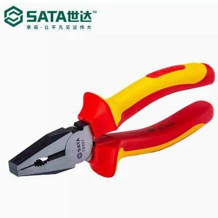 世达工具老虎钳子绝缘耐压钢丝钳6寸7寸8寸70331-70333世达钢丝钳