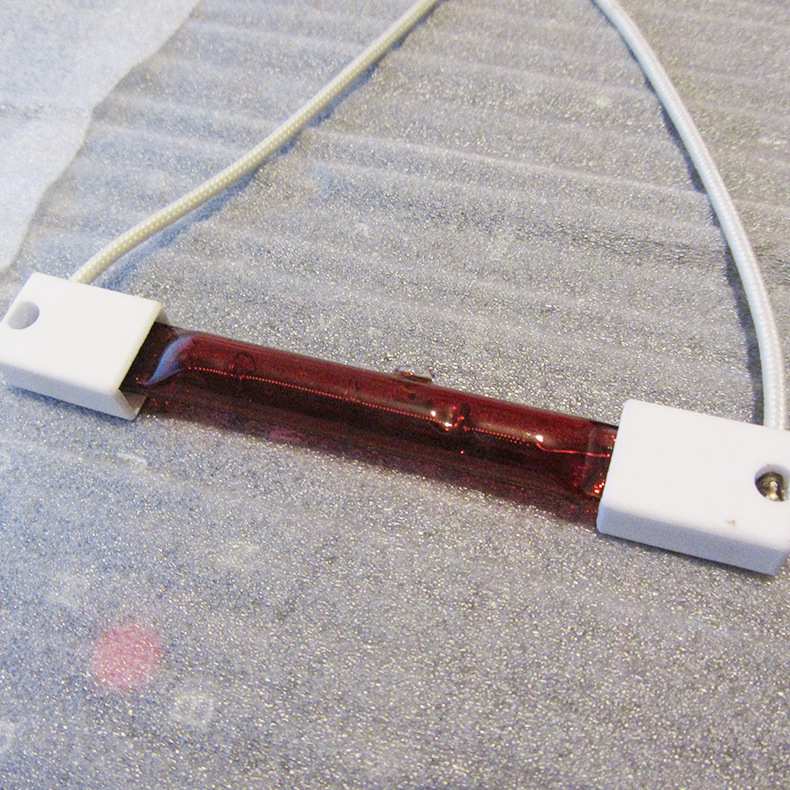 工业电热设备加热管红宝石加热管低眩光红宝石发热管短波加热灯管