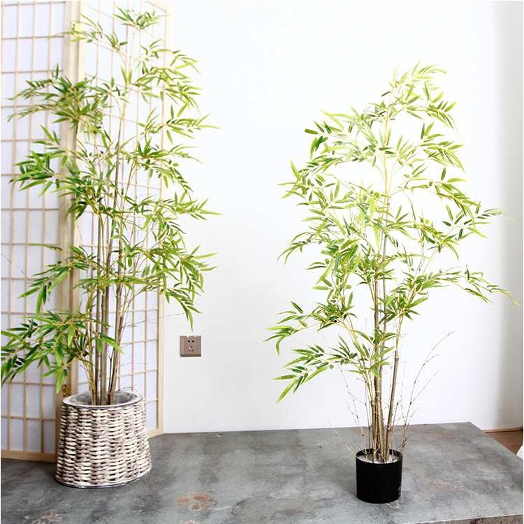 竹子假竹子装饰隔断新中式禅意酒店造景植物室内落地摆件