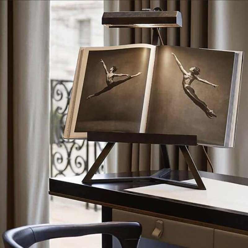设计师新款绘图台灯 展示架VC美式经典简约高端书房卧室不锈钢