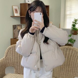 2025新款超火羽绒棉服女巨好看的冬装短款小个子面包服棉厚外套潮
