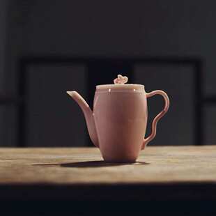粉鳯仙美人肩茶壶粉色仿宋茶壶仿古泡茶壶单壶女生景德镇陶瓷茶具