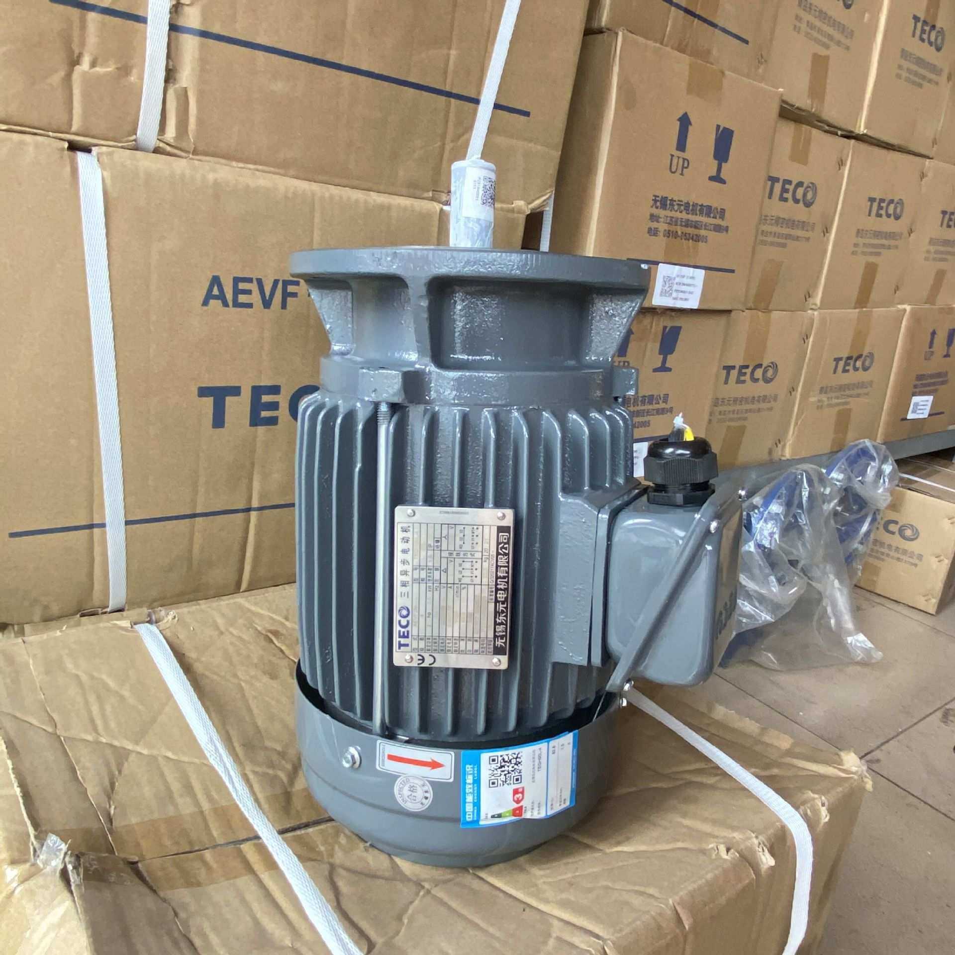 东元刹车马达2HP 1.5KW  4P AEVF2N 电磁制动三相异步电动机