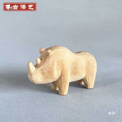 纯手工大尺寸椴木雕刻 桌面摆件 腰果漆大漆创作木胎 可图案