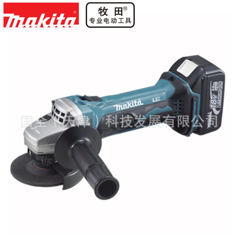 Makita牧田充电工具DGA402Z充电式角向磨光机18V锂电100mm角磨机