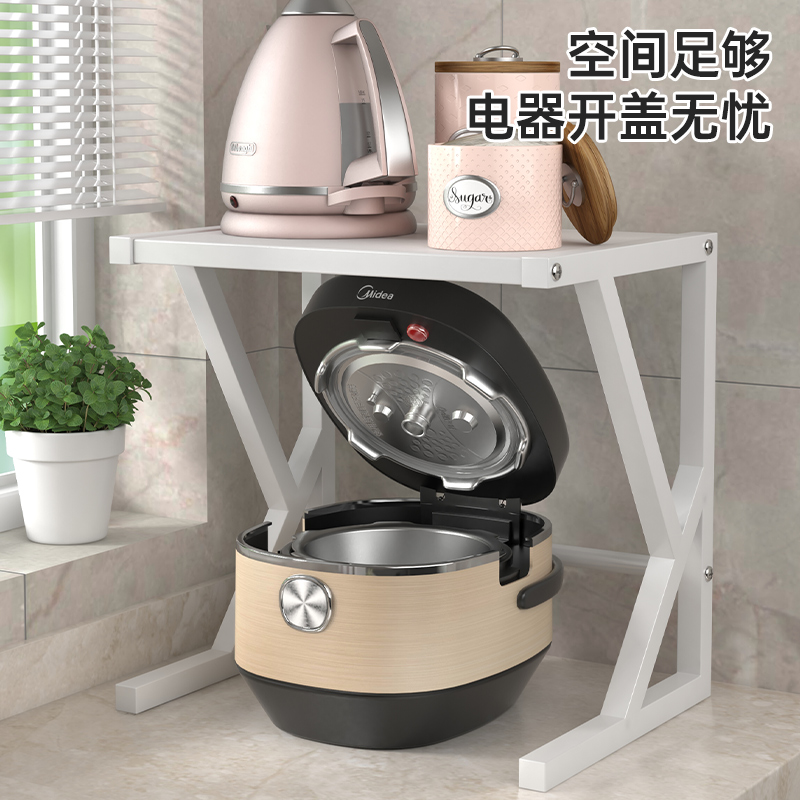 厨房置物架微波炉架子烤箱收纳柜家用双层台面桌面家用电电锅整体