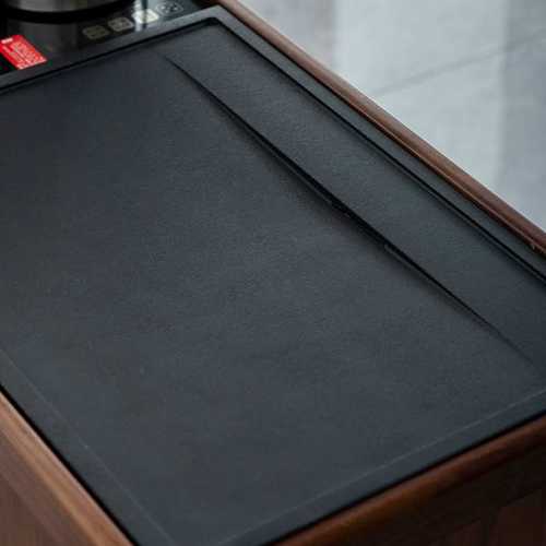 北美黑胡桃木茶水柜沙发边几移动实木茶几茶桌家用小茶台烧水一体