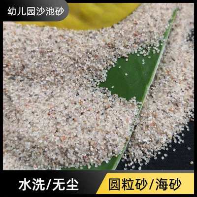 圆粒砂 游乐场沙坑幼儿园玩耍无尘海沙 铸造喷砂油田压裂砂