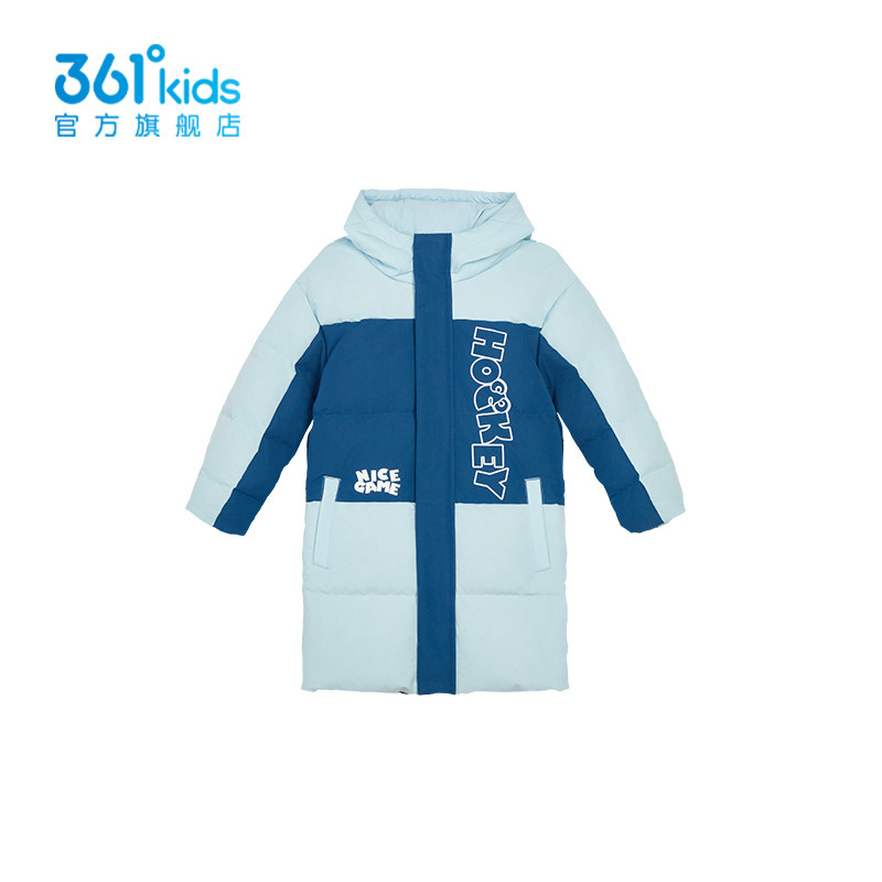 361童装男童羽绒服中长款图片