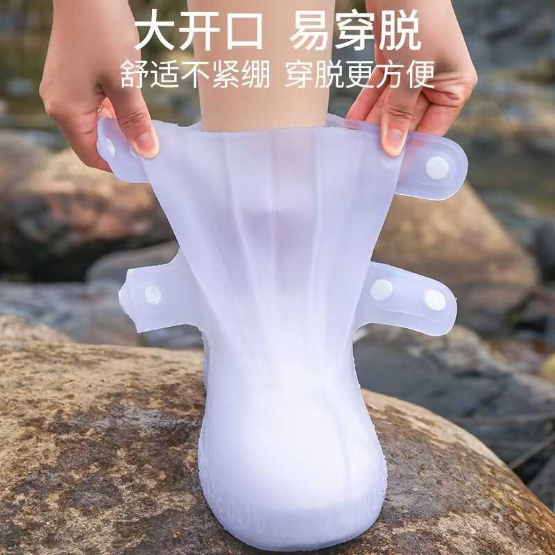 跨境利雨防雨鞋套加厚耐磨防水鞋套脚套男女儿童雨靴雨鞋 厂家