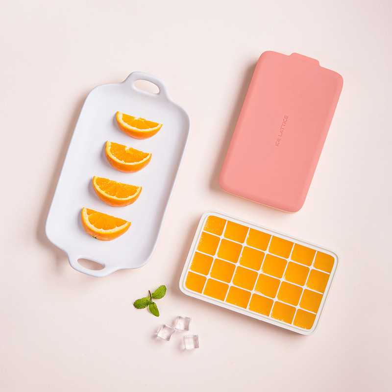 小型速冻器冰箱冻冰块模具硅胶冰格制冰盒带盖自制做冰球速冻