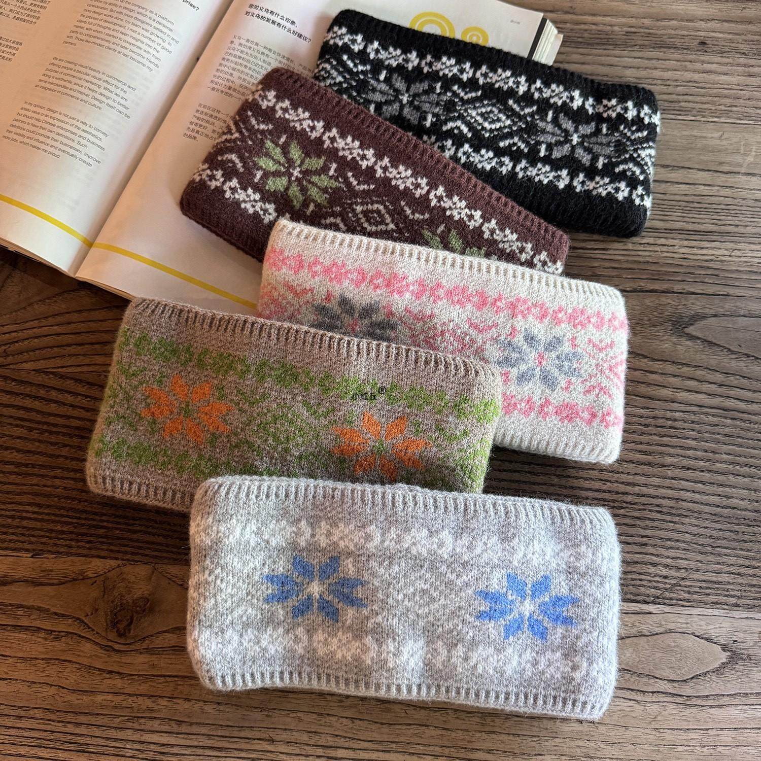 针织宽边发带2025款秋冬季保暖护脑门发箍头饰坐月子额头防风神器