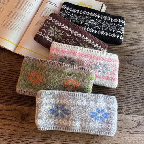 针织宽边发带2025款秋冬季保暖护脑门发箍头饰坐月子额头防风神器