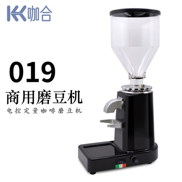 019商用磨豆机 意式咖啡豆研磨机磨粉机可调节专业定量电动磨豆机