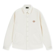 conklab趣味水果标格子夹棉肌理衬衫男春季国潮宽松休闲情侣外套