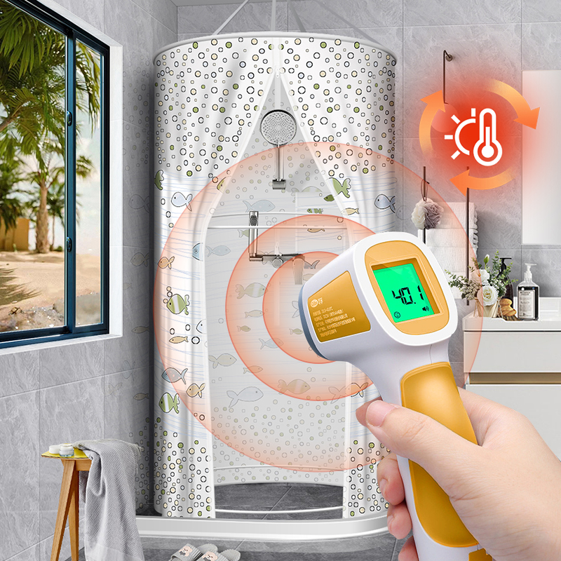 浴室圆形洗澡浴罩浴帐加厚保温罩冬天家用浴罩保暖帐篷防水浴帘