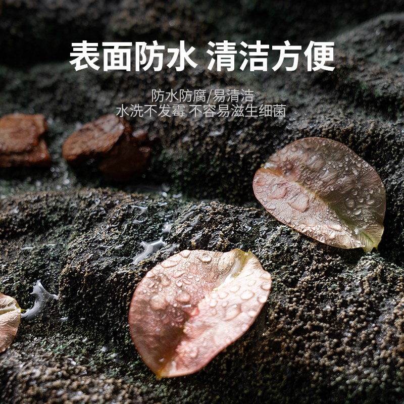 爬宠pu背景板造景玻璃缸守宫蜥蜴饲养箱专用立体背板装饰防水防腐