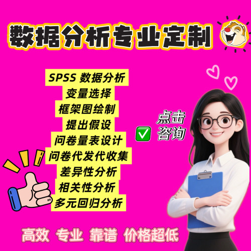 SPSS代分析Amos结构方程模型问卷数据定制修改显著性调整编写