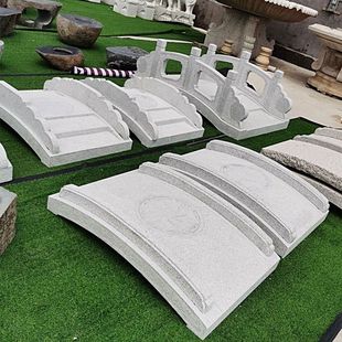 日式庭院石桥花园装饰景观石板桥整石石雕枯山水小石桥石材