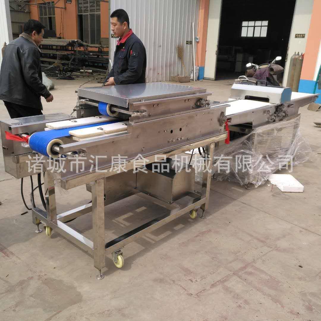 汇康牌鲜肉切片机 连续切割多片猪牛肉设备 鸡脯切割机 价格优惠