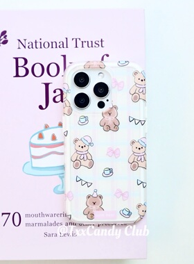 TXXC· 【可爱圣诞小熊】适用iphone16promax手机壳二合一可拆卸15Pro可爱14防摔13磨砂双层ins简约