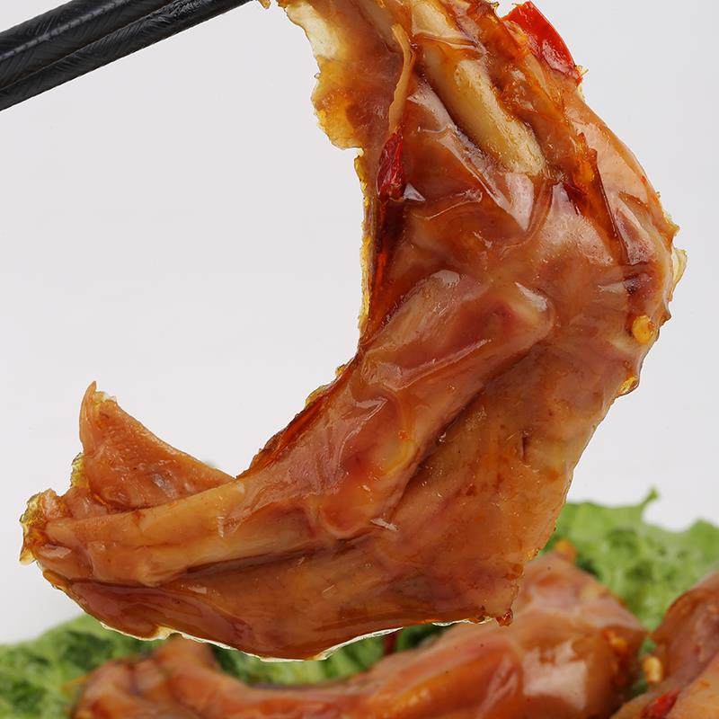口缘鹅爪子鹅掌鹅肉类熟食下酒菜卤味凉菜即食辣味小吃零食品150g