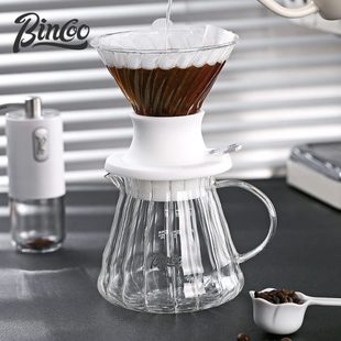 手冲咖啡咖啡滤器o分套装 式 浸泡o滴享Bc聪具in明壶杯杯玻璃漏家用
