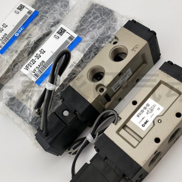 先导式5通24V电磁阀VF3330-5D1 5DZ1 5DZD1 5DD1 -01 -02直接配管