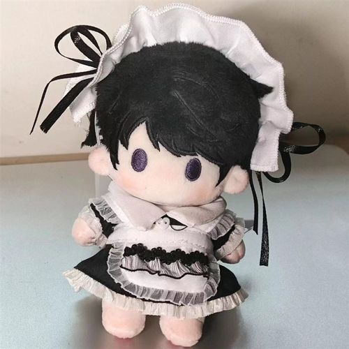 棉花娃娃1d0厘米衣服10cm娃衣可爱20cm裙子黑白网红公仔辣妹便宜