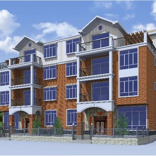 24x12双拼三层半别墅建筑图纸自建房新农村房屋施工图设计效果图