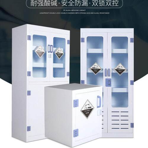 实验室存储PP化学药品柜 USG酸器皿碱钢木试剂柜通 气排柜风样品
