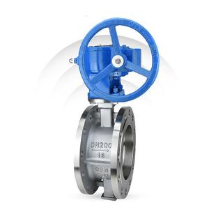 厂家直销D343W 16P法兰常压电动不锈钢法兰硬密封蝶阀单向