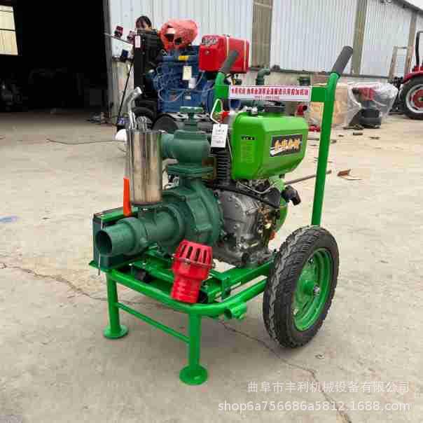 小型柴油汽油高压抽水机农田灌溉浇地自吸泵195风冷双叶轮高压泵