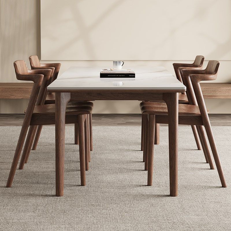 德利丰实木岩板餐桌白蜡木桃色全托家用小户型风长方形饭桌子,住宅家具,岩板餐桌,淘宝优惠券,粉丝福利购,淘宝优惠卷