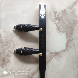 黑檀板胡杆 秦腔板胡杆子 黑檀尖轴板胡杆 带滑倒腰码