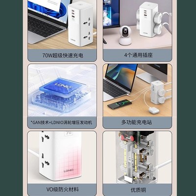 LDNIO港排插座WD插线板国际通用转换器插线板