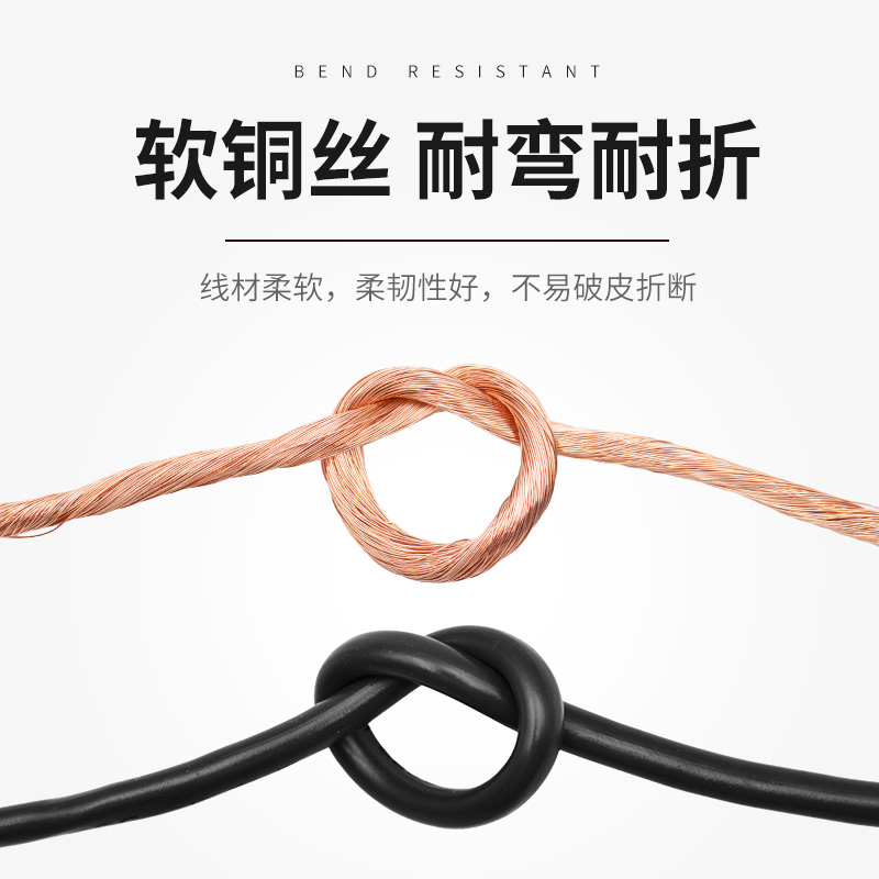 R电线.     平方单芯多股铜芯软电子信号线