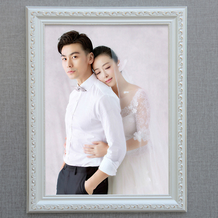 欧式实木相框挂墙照片框 寸婚纱照片相框拼图框画框