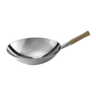 凹面电磁炉锅单柄炒锅商用电炒锅圆底锅饭店酒店电磁灶