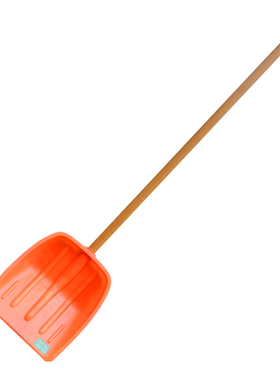 橙色合金材质农用工具塑料铲型塑料锹耐磨型新材料粮食铲车间