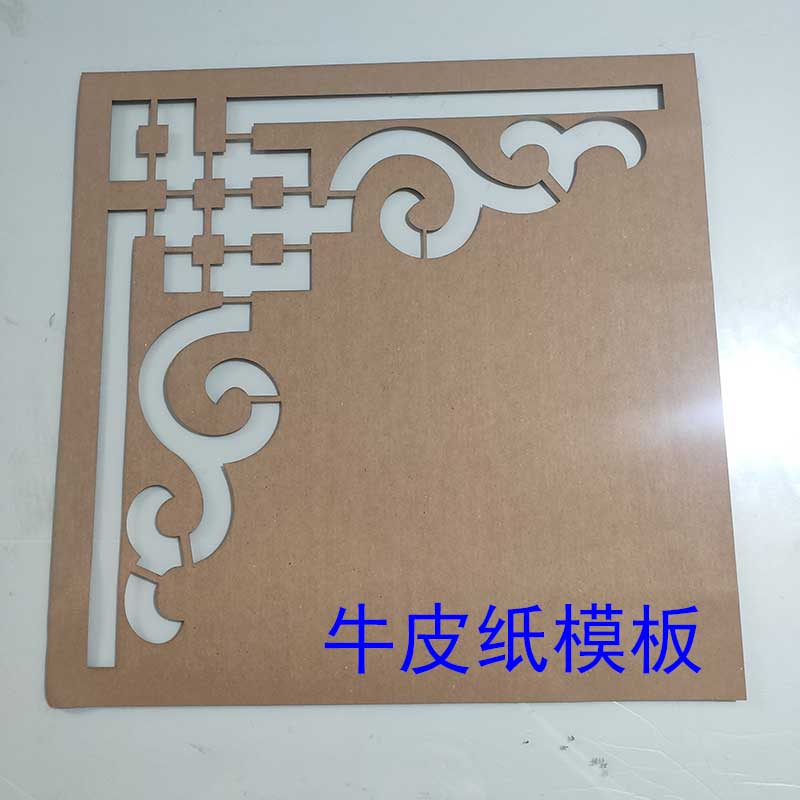 镂空喷漆角花真石漆喷涂辊涂喷漆罐用影壁墙装饰花边外墙