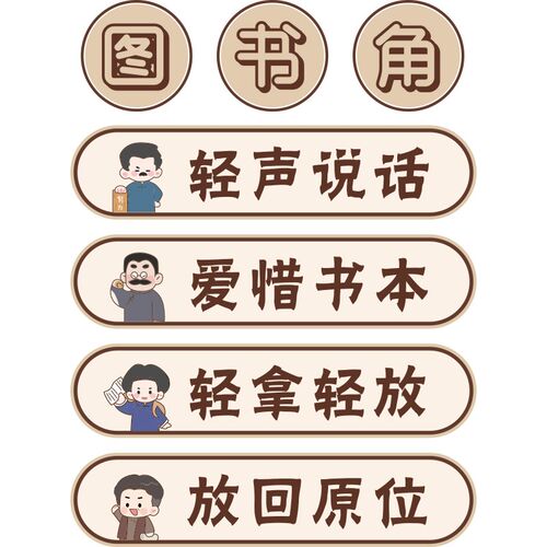 图书角布置饰绘馆阅览室区文化背景墙环创觉醒时代阅读公约