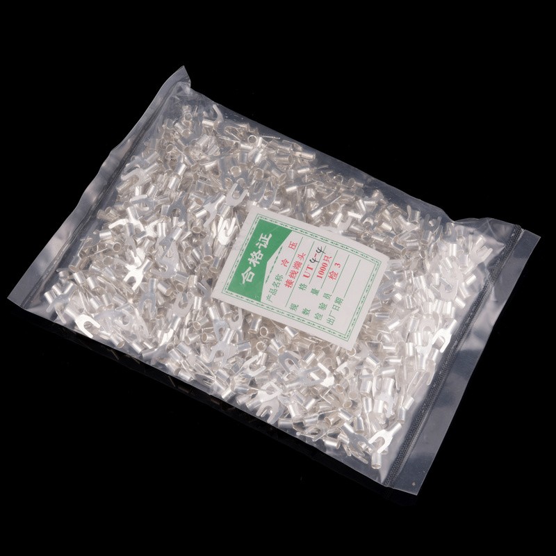 品质保证】UT叉形冷压接线端子UT- 叉形裸端子 黄铜  只