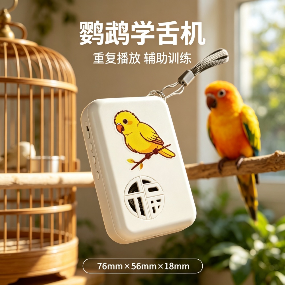 宠帮仕鸟用学话机录音复读