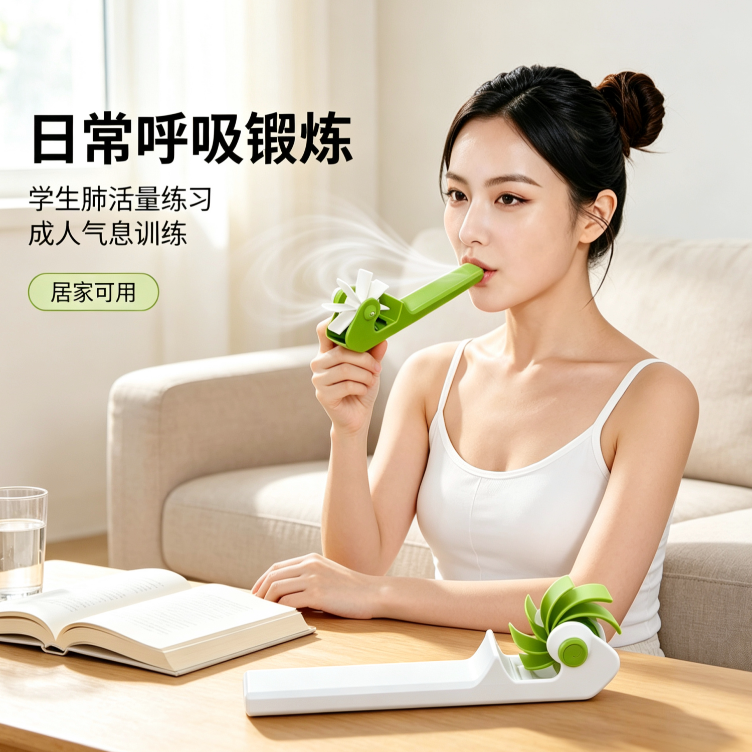 趣味风车阻力肺活量训练器