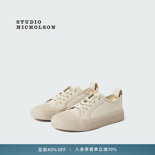 【奢享特惠】STUDIO NICHOLSON BYRD低帮男女同款帆布鞋休闲鞋