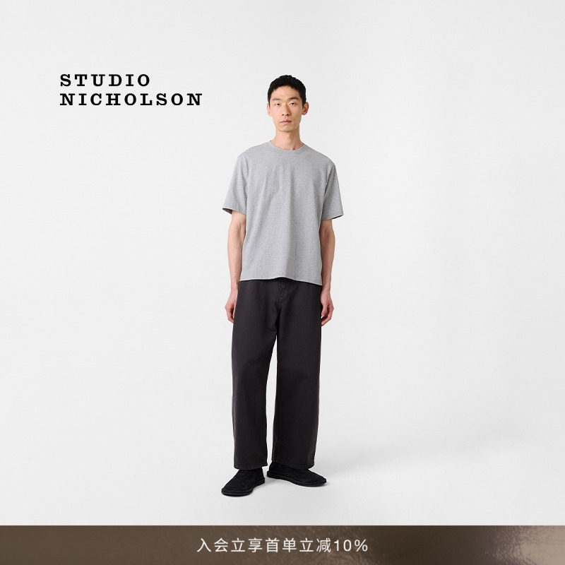 【官方正品】STUDIO NICHOLSON男士经典BRIC棉质短袖T恤图片