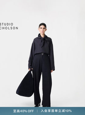 【奢享特惠】STUDIO NICHOLSON女士DORING系带束腰长裤
