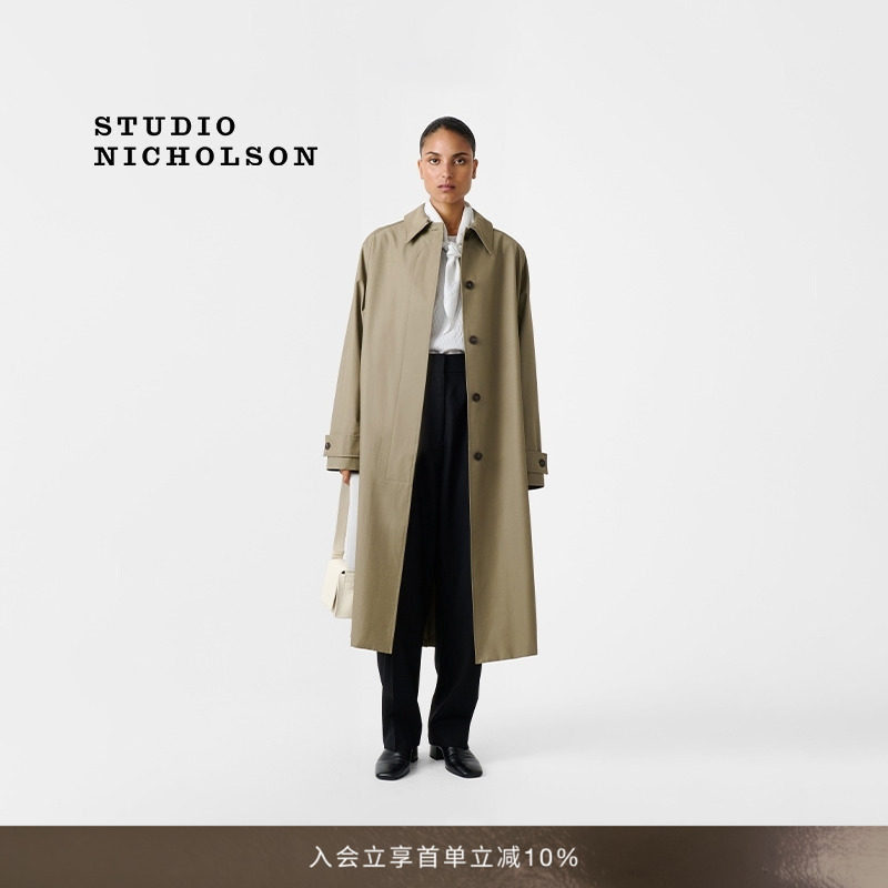 STUDIO NICHOLSON女士HOLIN长款日常风衣图片